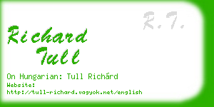 richard tull business card